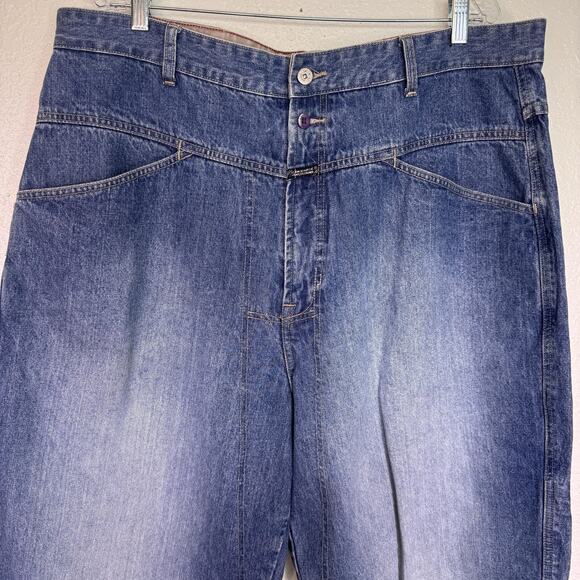 Marithe Francois Girbaud Jeans Mens 40 Baggy Wide Leg Carpenter Y2K 90s Vintage - Picture 5 of 15